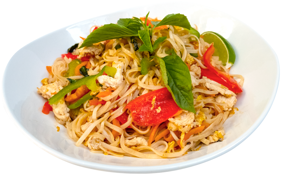 hot basil noodle with chicken